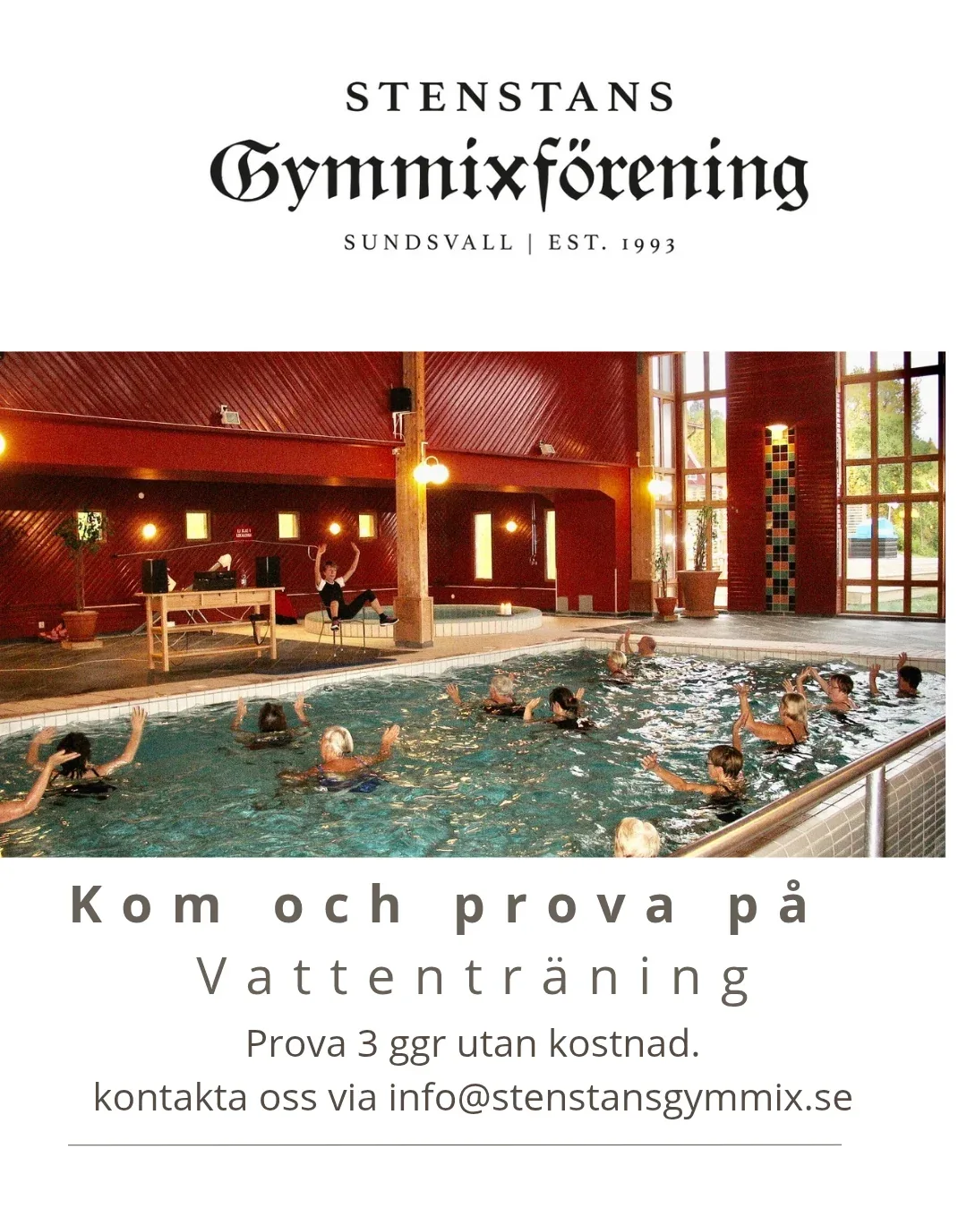 Kom och prova på vattenträning